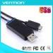 Intelligent LED Light Micro USB Extension Cable ABS Plastic Casing for Mobile Phone