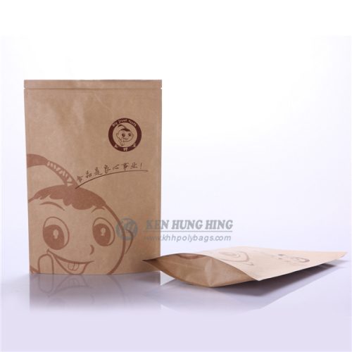 Kraft paper bag Aluminum foil Zipper Stand up Suppliers