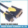 High Speed Erthernet 18+1 HDMI TO DVI Cable with 24K Gold Plated Connector for Home Theater