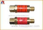 Automatic M12 Brass Fuel Gas Cutting Torch Flashback Arrestor M12 * 1.25