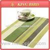 Cafe Shop Green Plastic PP Weave Placemat for Table Home Decoration