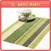 Cafe Shop Green Plastic PP Weave Placemat for Table Home Decoration