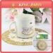 Round Golden Eco - friendly Anti Slip Dinner PVC Placemat Promotional Home Craft