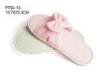 Pink Bowknot Disposable Hotel House Slippers For Women , Opened Toe Type