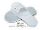 Non Woven Disposable Hotel Slippers Open Toe Type , 3 mm Eva Sole