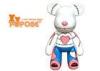 80CM Personalized Bear Gifts , Child PVC POPOBE Bear Christmas Toy