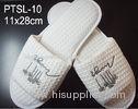 Waffle Cotton Open Toe Disposable Slippers For 4 Stars Hotel CE