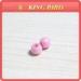 The collocation of circular perforated clothes of solid color beads