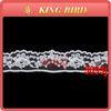 White 100% nylon lace for sock and cloth lace ribbon trim for tablecloth