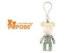 3 Inches POPOBE Bear Luminous Colorful Star Plastic Buckle Key Ring