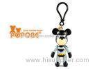Custom 3" Mini Batman Plastic POPOBE Bear Keychain for Promo gifts