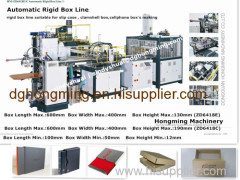 Automatic Rigid box Maker for cell phone Box