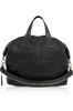 Durable Black Tote Leather Bags For Female , Cowhide Leather Handbags