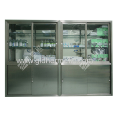 inside wall mounting type stainless steel cabinets for surgical rooms