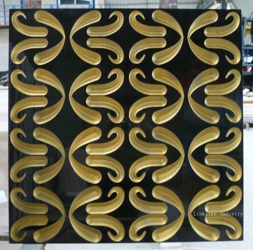 Gold leaf 3D Natural Stone Wall Art Panel