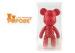 red vinyl PVC Small Cute Girl Personalized Bear Gifts of pantone color