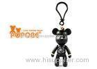 Fashionable Bag Accessories 3" Vinyl POPOBE Bear Keychain For Young People