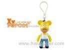 Typical Cartoon Character PVC POPOBE Bear Keychain Children Bag Accessories