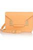Stylish Orange Envelope Mini Leather Shoulder Handbags With Cow leather