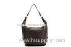 Trendy Black Hobo Leather Handbags Custom / Genuine Leather Handbags For Ladies