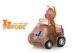 Rubik's Cube Design Translucence PVC POPOBE Bear for Home Desk Decor