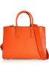 Weekend Girls Orange Tote Leather Bags With Long Shoulder Strap