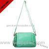 Gionar Handmade Green Crossbody Leather Bags With Decorative Tassels