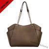 Professional Handmade Brown Leather Shoulder Handbags With Customized labels