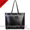Durable Black Nappa Leather Shoulder Handbags / High End Genuine Leather Handbags