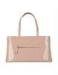Nude Patent Leather Shoulder Handbags For Female , Excellent Handmade