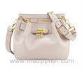 Unique Handcraft Fashion Nappa Leather Shoulder Handbags Nude - colored