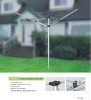 30 Meter Drying Space 3-arm Outdoor Light-weight Aluminum Rotary Clothes Airer