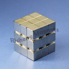 N42 neodymium magnet strength with Silver Coating 10 x 10 x 10 mm bar magnets for sale magnetic motor plans
