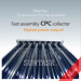 Suntask CPC heat pipe solar collector with Solar Keymark