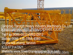 6 Tons 140m Self Climbing Building Tower Crane For Power Stations / Bridges