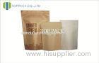 Printed Brown Kraft Paper Stand Up Pouch For Cookies Packaging 250g 500g 1000g