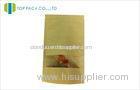 Dried Fruit Plastic Kraft Paper Stand Up Pouch with Clear Window