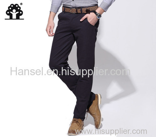 100% Mens Non-iron casual pants/Wash and wear mens trousers 
