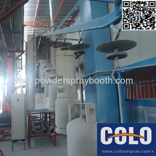 LPG cylinder powder painting line