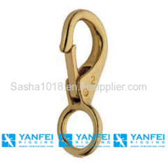 Solid Brass Harness Eye Trigger Snap Hook for Bag