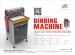 Paper punching machine with interchangeable dies with wire closer for 2:1&3:1