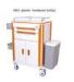 CE Approved portable 5" castors ABS emergency Medical equipment Trolley with big drawer