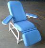 Blue Hospital Furniture Chairs / Couch Manual Support 190mm Forward