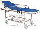 Manual Backrest Adjustable Patient Transport Stretcher With IV Pole , Foam Mattress