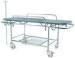 Hospital Emergency Patient Transport Stretcher 4 Wheels , Stainless Steel Frame