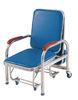 4pcs Wheels Folding Hospital Furniture Chairs With Stainless Steel Frame