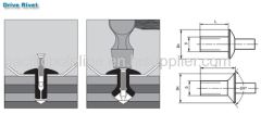 DRIVE RIVET CARBON STEEL STAINLESS STEEL