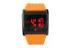 Kids Square LED Digital Watch Rubber Strap EL Backlight Wrist Watch