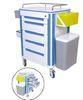 ABS body, metal ball - bearing rail, Al - alloy columns medical equipment trolley