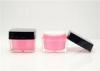 50g square / around acrylic cream jars Cosmetic Packaging in Pink and Black